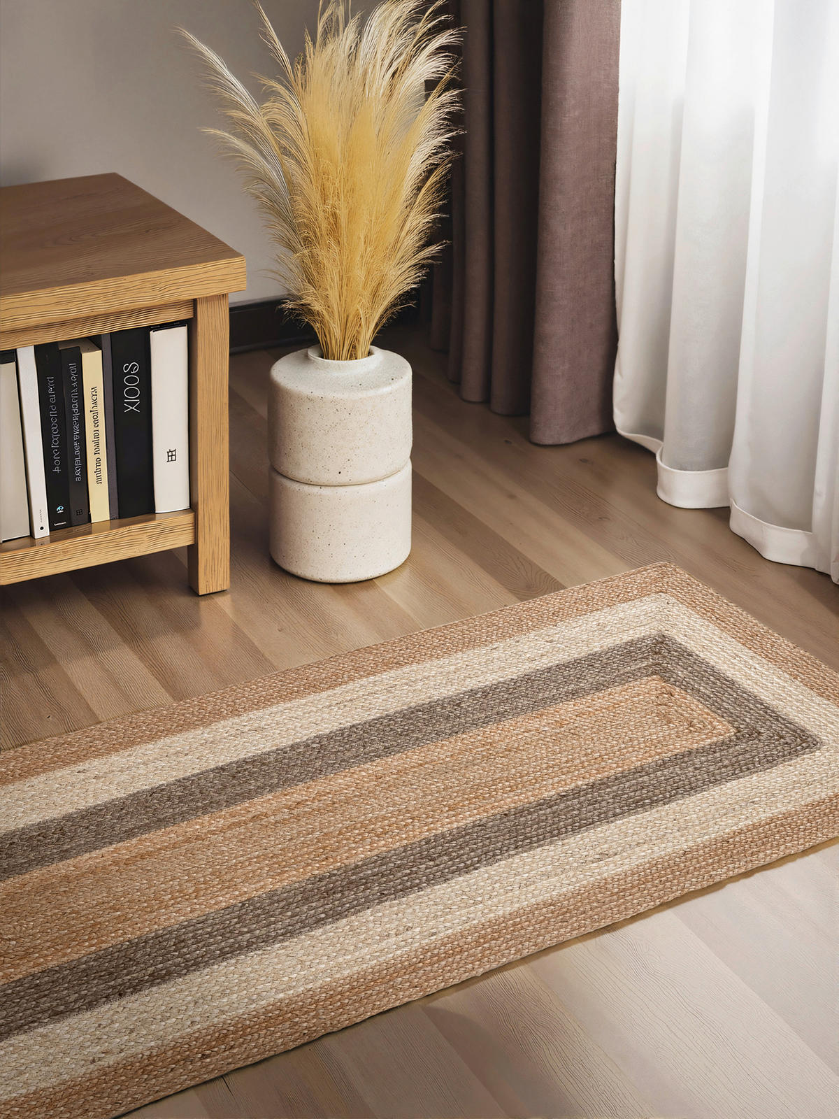 LÄUFER 80/200 cm Juno  - Goldbraun/Multicolor, Natur, Textil (80/200cm) - Hanse Home