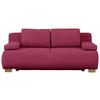 BOXSPRINGSOFA in Webstoff Rot  - Rot/Naturfarben, Design, Holz/Textil (205/93/108cm) - Venda