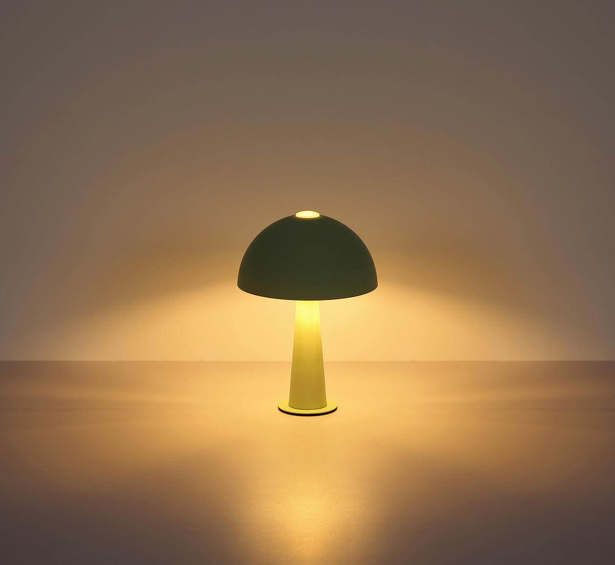 TISCHLEUCHTE Julia 20/28,5 cm  - Schwarz/Grün, Design, Kunststoff/Metall (20/28,5cm) - Globo