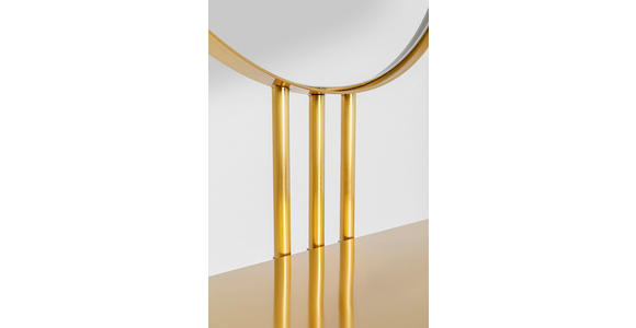 SCHMINKTISCH in Goldfarben  - Goldfarben, Design, Glas/Metall (70/32/153cm) - Ambia Home