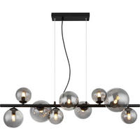 LED-HÄNGELEUCHTE 87/34,5/120 cm  - Schwarz, Design, Glas/Metall (87/34,5/120cm) - Dieter Knoll