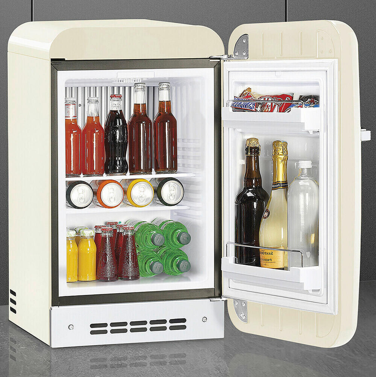 MINIKÜHLSCHRANK - Creme, Trend, Metall (40.4/72.5/57cm) - SMEG