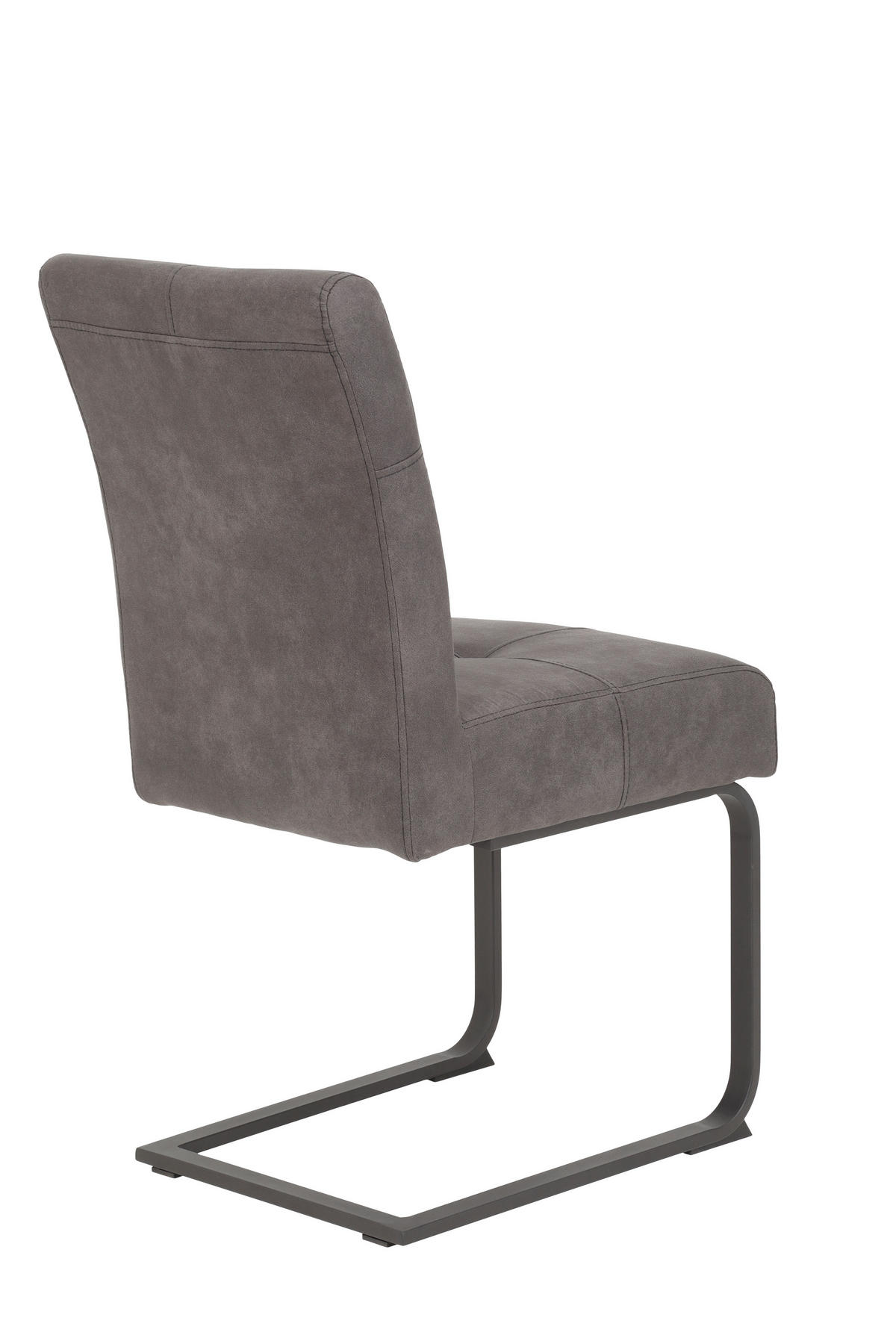 TISCHGRUPPE in Metall, Textil, Holzwerkstoff Anthrazit, Alteiche  - Alteiche/Anthrazit, MODERN, Holzwerkstoff/Textil (120 - 160/76/80cm) - MID.YOU