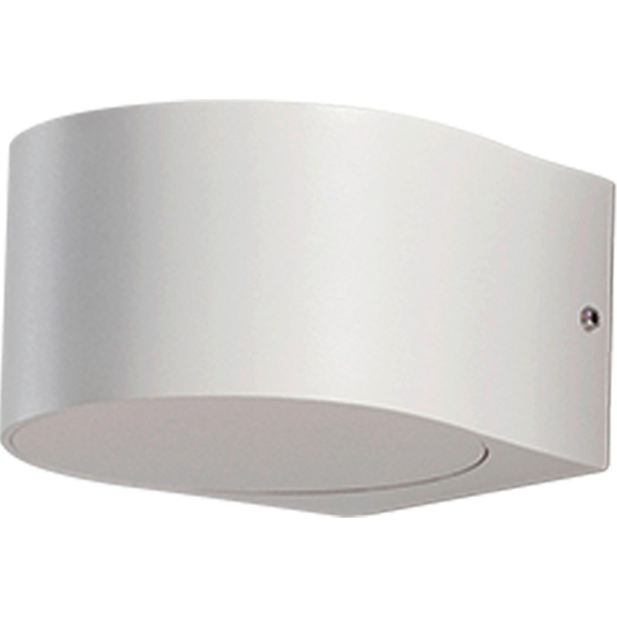 LED-WANDLEUCHTE Lao 11/12/7 cm   - Weiß, Design, Glas/Metall (11/12/7cm) - Fabas Luce