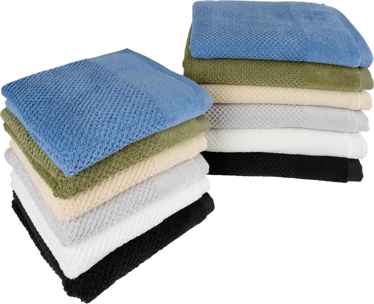 HANDTUCH Schwarz  - Schwarz, Basics, Textil (50/100cm) - Esposa