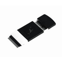 KOCHFELDSCHABER - Schwarz/Weiß, KONVENTIONELL, Kunststoff (1,8/7,9cm) - Fackelmann