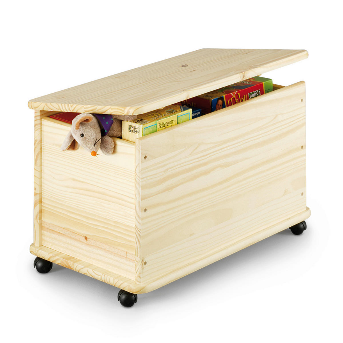 TRUHE in Holz 73/45/39,5 cm  - Naturfarben, Basics, Holz (73/45/39,5cm) - Zeller Present