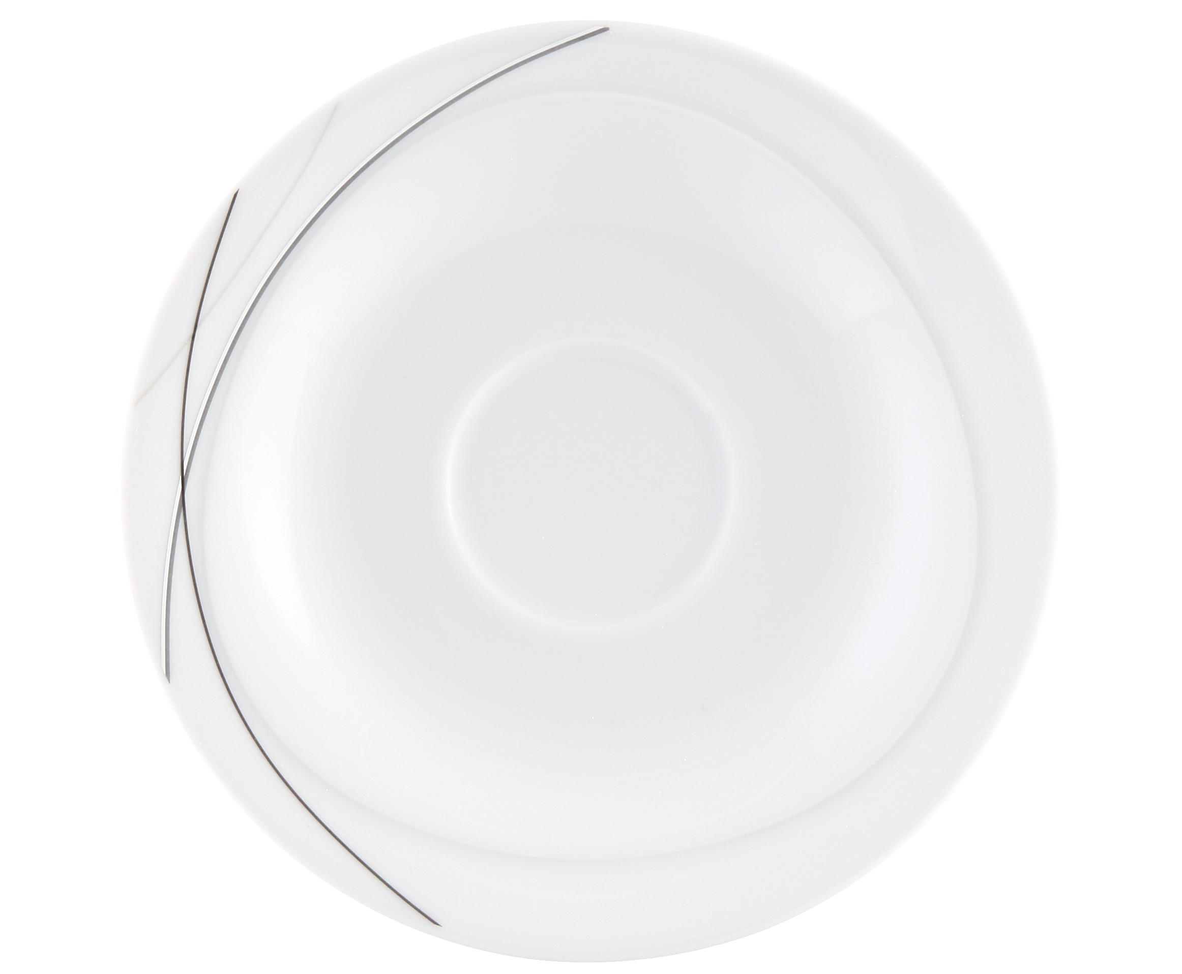 PODŠÁLEK porcelán - šedá/černá, Basics, keramika (13,5cm) - Seltmann Weiden