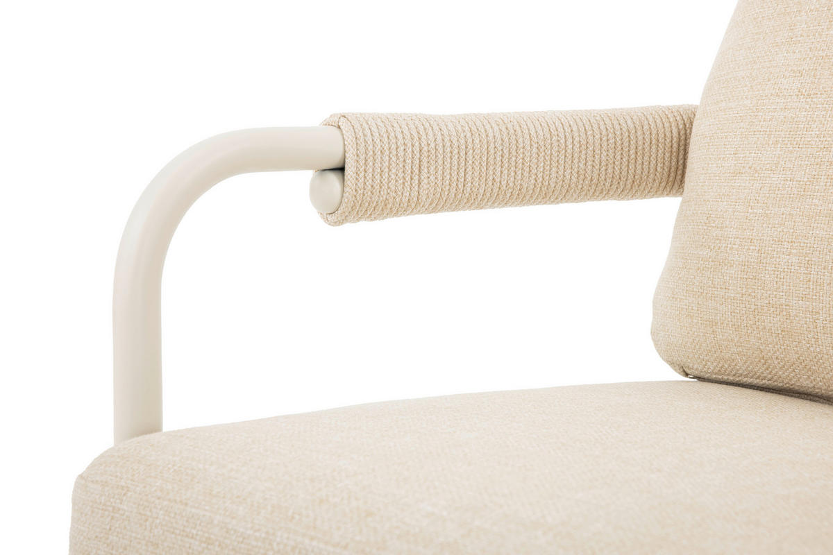 GARTENSET Metall, Textil, Stein  - Elfenbein/Beige, Design, Textil/Stein - Dieter Knoll