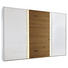 SCHWEBETÜRENSCHRANK in Eichefarben, Weiß - Chromfarben/Eichefarben, Design, Glas/Holzwerkstoff (336/240/68cm) - Moderano SCHWEBETÜRENSCHRANK in Eichefarben, Weiß - Chromfarben/Eichefarben, Design, Glas/Holzwerkstoff (336/240/68cm) - Moderano