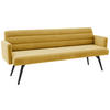 SITZBANK 216/86/68 cm Cord Gelb Metall  - Gelb/Schwarz, Design, Textil/Metall (216/86/68cm) - Dieter Knoll