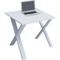 SCHREIBTISCH 80/50/76 cm  in Weiss  - Weiss, Modern, Holzwerkstoff/Metall (80/50/76cm) - MID.YOU