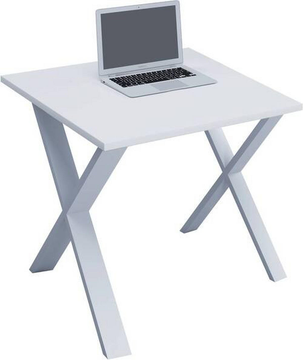 SCHREIBTISCH 80/50/76 cm  in Weiss  - Weiss, Modern, Holzwerkstoff/Metall (80/50/76cm) - MID.YOU