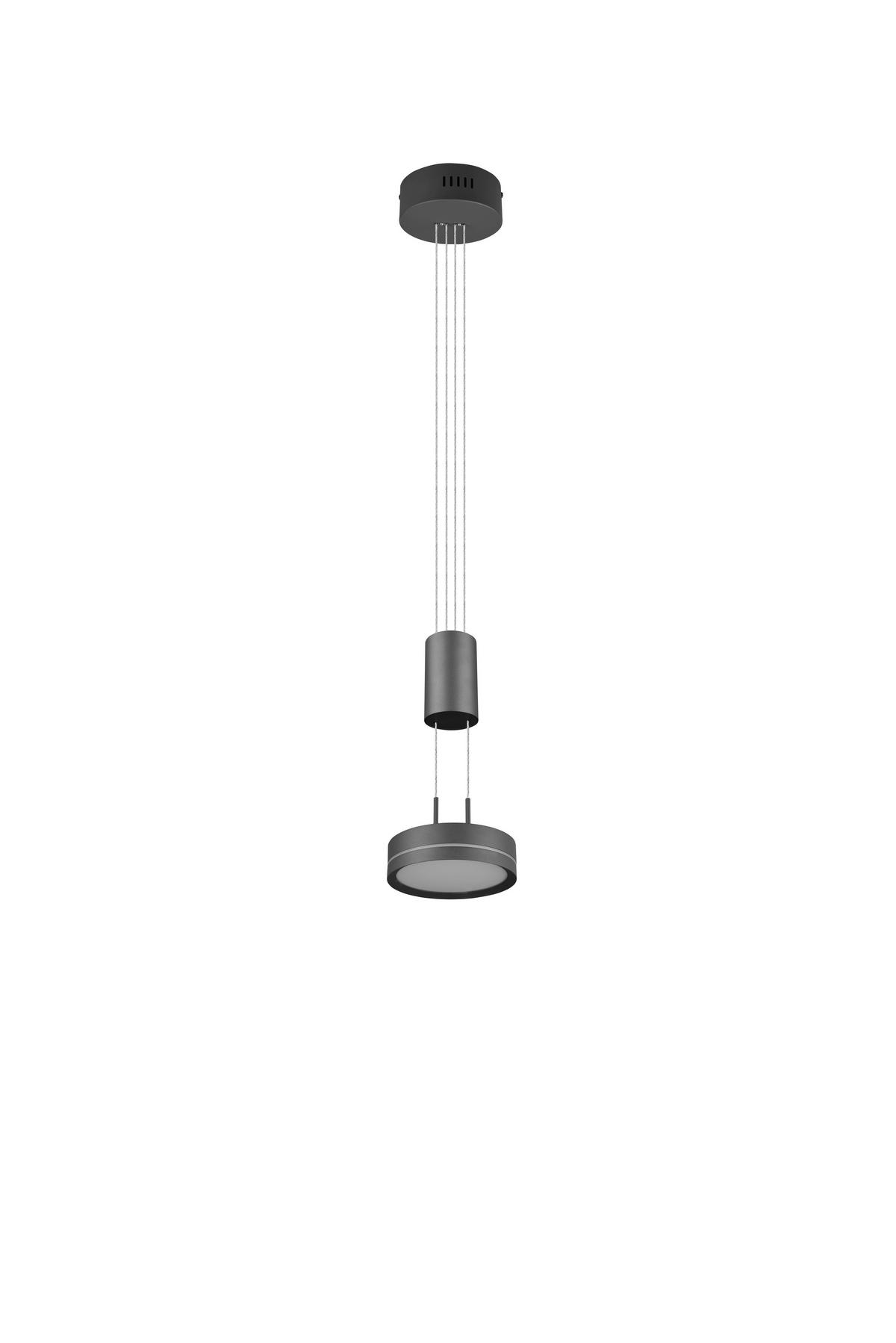 LED-HÄNGLAMPA 14/150 cm  - antracit, Basics, metall (14/150cm) - Trio Leuchten