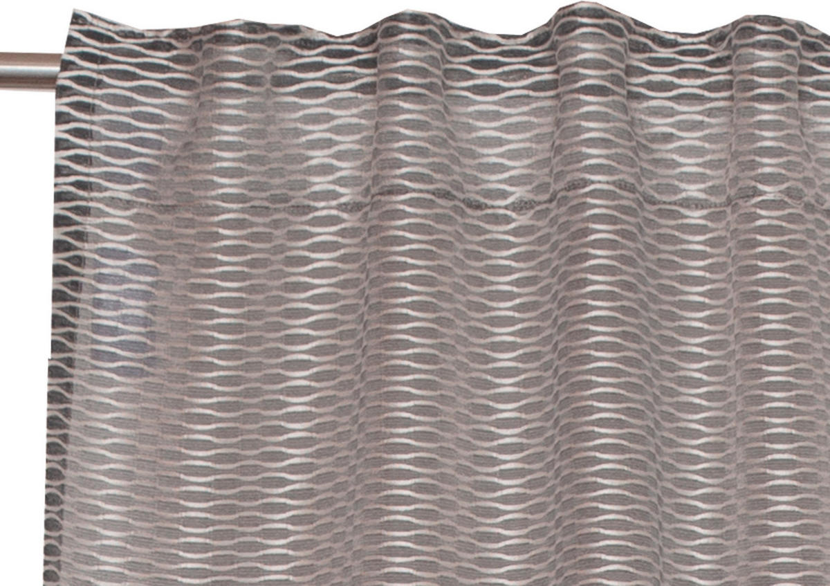VORHANGSCHAL transparent  - Grau, Basics, Textil (130/250cm) - Schöner Wohnen