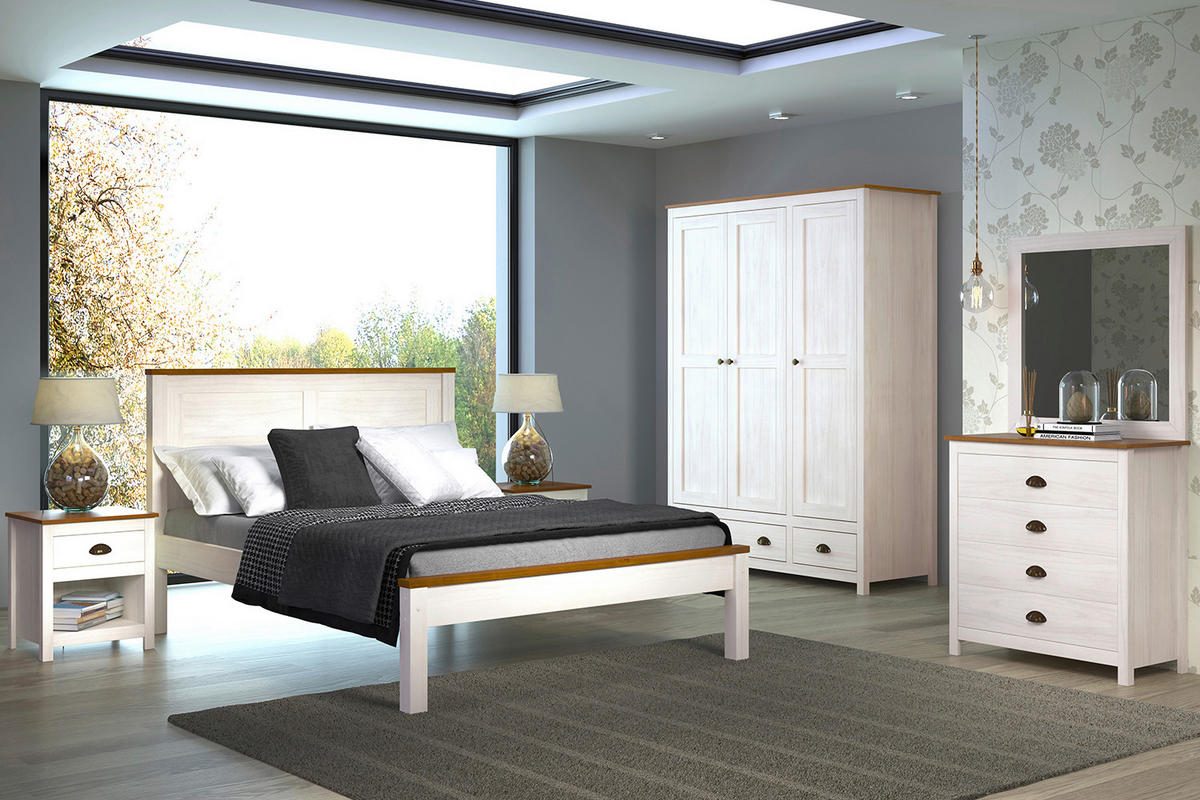 KOMMODE  in 80/85/41 cm  - Messingfarben/Weiß, Natur, Holz/Metall (80/85/41cm) - Livetastic