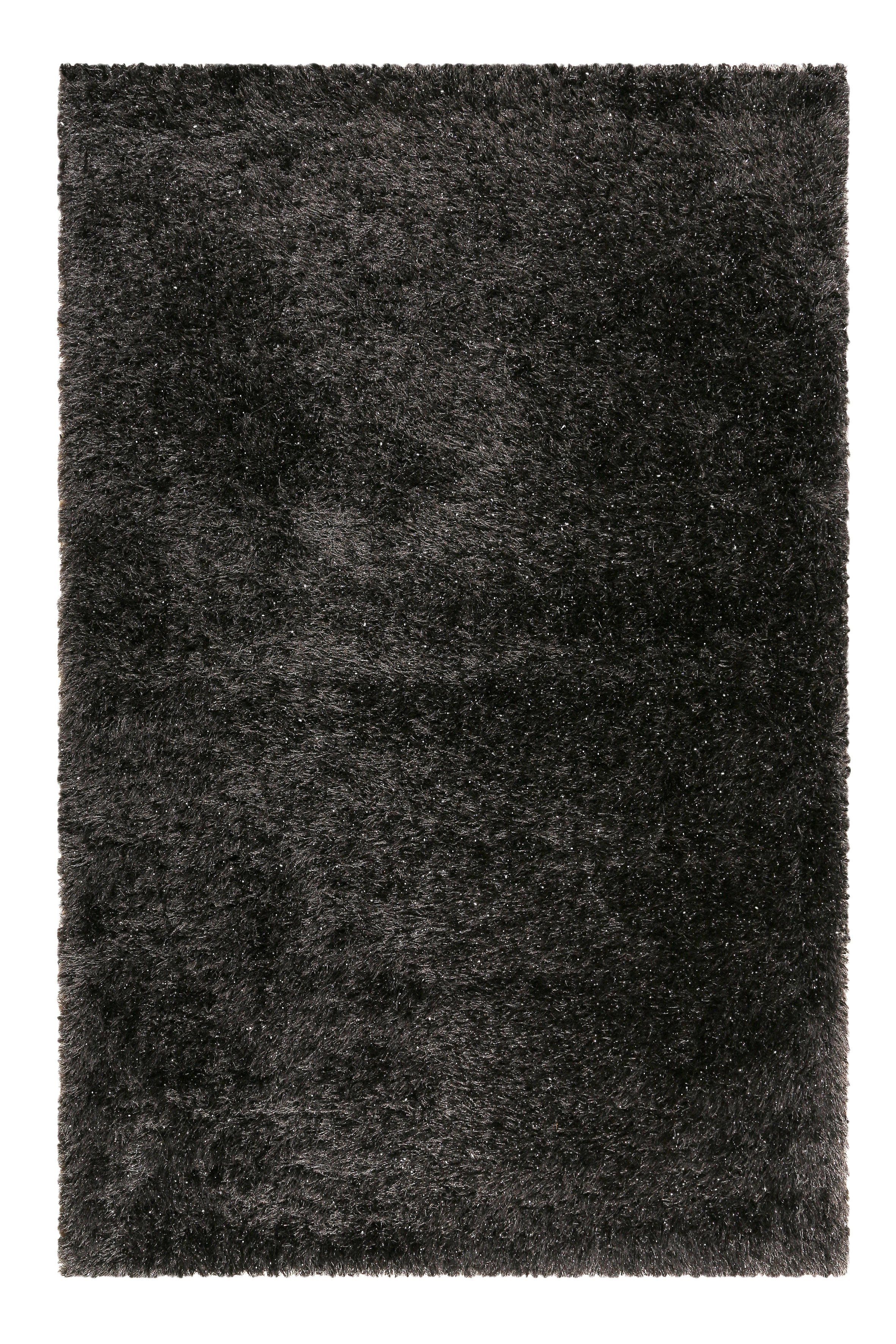 HOCHFLORTEPPICH  80/150 cm  gewebt  Schwarz   - Schwarz, KONVENTIONELL, Textil (80/150cm) - Novel