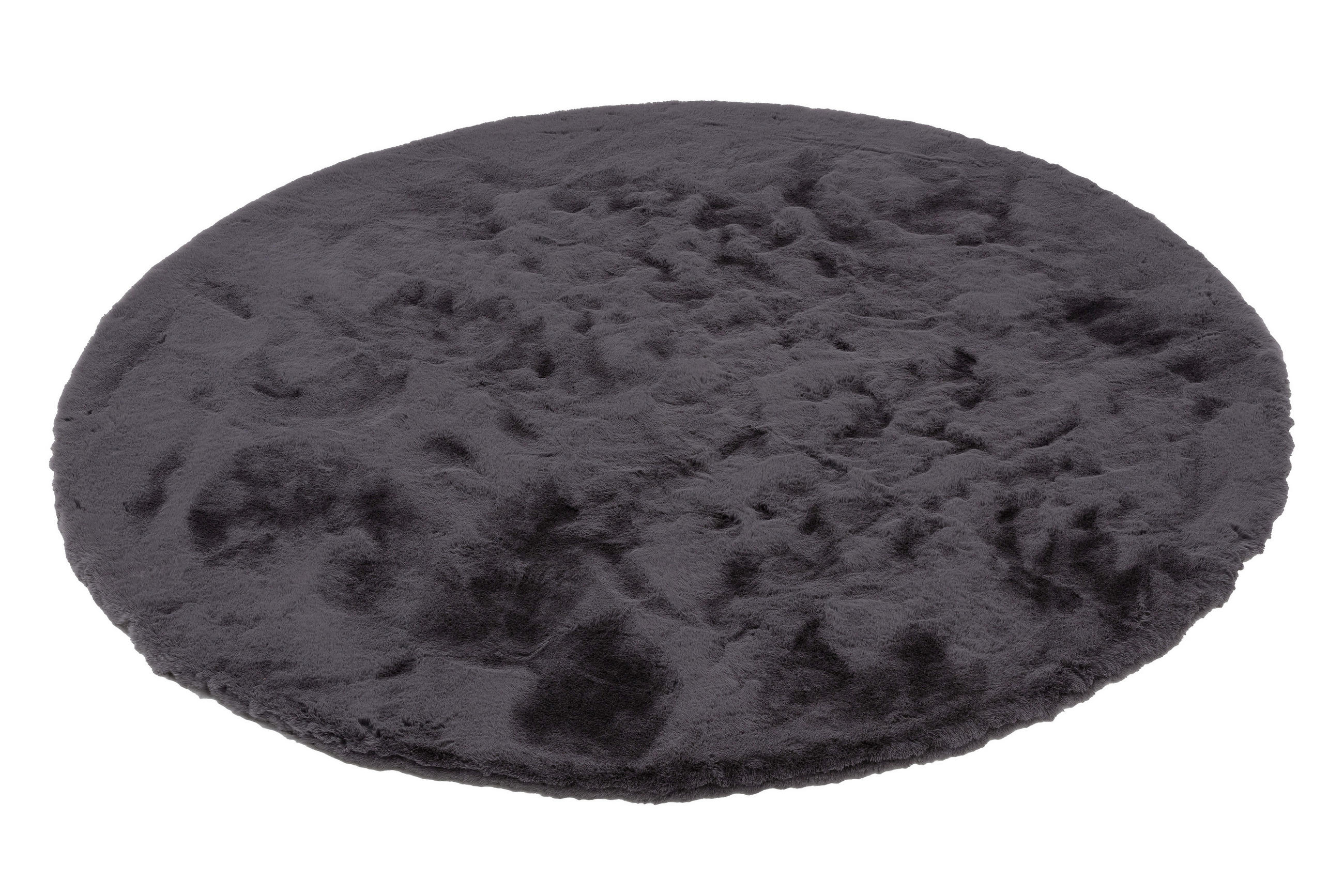 FELLTEPPICH 120 cm Tender 6281/52 D180 000 Anthrazit - Anthrazit, Basics, Textil (120cm) - Schöner Wohnen