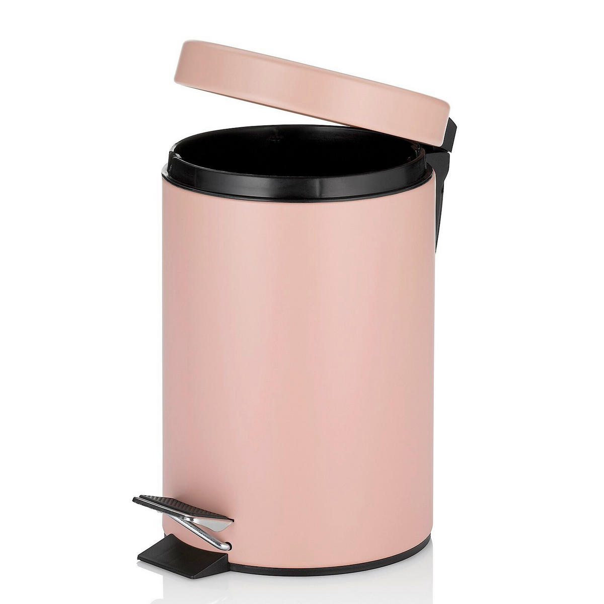 KOSMETIKEIMER MONACO 3 L  - Hellrosa/Schwarz, Basics, Kunststoff/Metall (17/26cm) - Kela