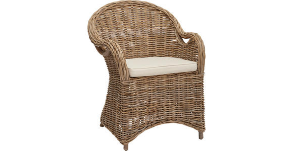 STUHL  - Creme/Grauweiß, Trend, Holz/Textil (64/88/56cm) - Landscape