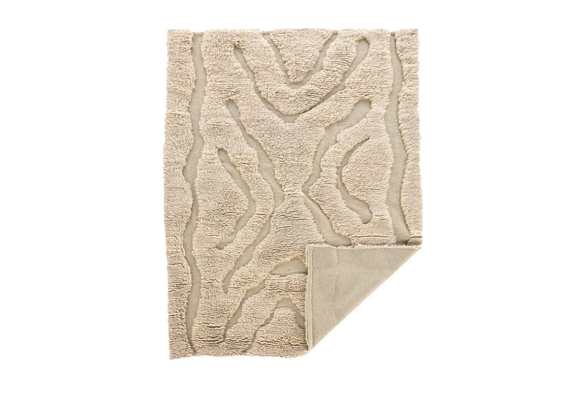 HOCHFLORTEPPICH 200/300 cm Weiß, Beige  - Beige/Weiß, LIFESTYLE, Textil (200/300cm) - P & B