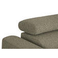 ECKSOFA in Struktur Hellbraun  280/205 cm  - Hellbraun/Schwarz, Design, Textil/Metall (280/205cm) - Xora