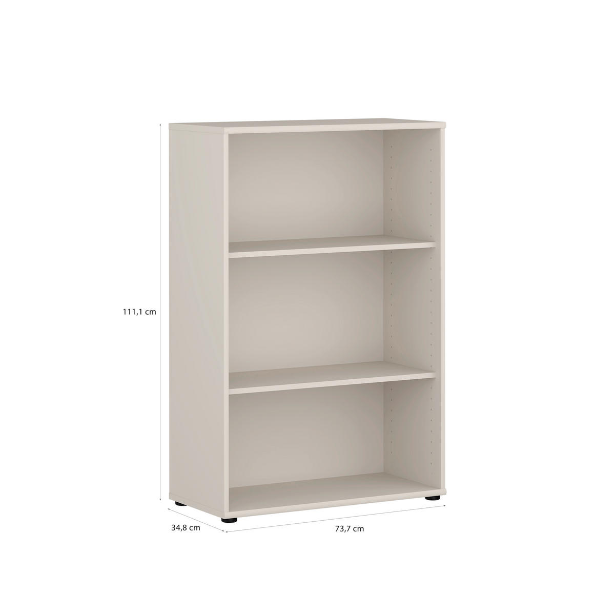 REGAL Sandfarben  - Sandfarben/Schwarz, Design, Holzwerkstoff/Kunststoff (73,7/111,1/34,8cm)