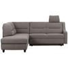 ECKSOFA in Chenille Grau  208/226 cm  - Schwarz/Grau, KONVENTIONELL, Textil (208/226cm) - Sedda