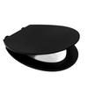 WC-SITZ - Schwarz, Basics, Kunststoff (42,5/37,5/4,6cm) - Sadena