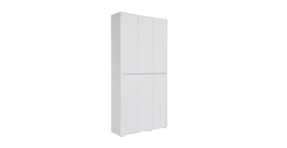SCHUHSCHRANK in 100/210/34 cm - Weiß, KONVENTIONELL, Holzwerkstoff (100/210/34cm) - Xora