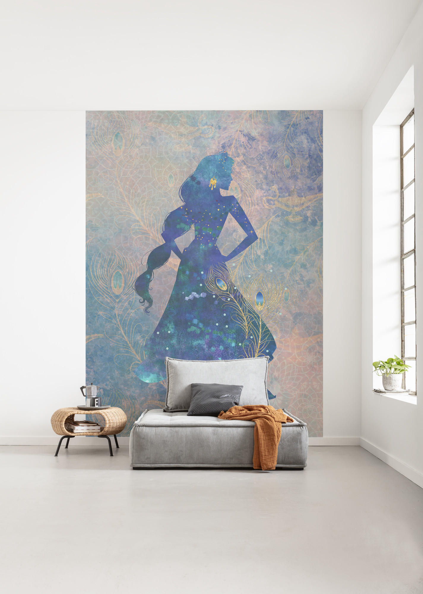 FOTOTAPETE  - Blau/Grün, Trend, Textil (200/280cm) - Xora