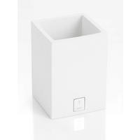 ZAHNPUTZBECHER Bathline  - Weiß, Design, Kunststoff - Joop!