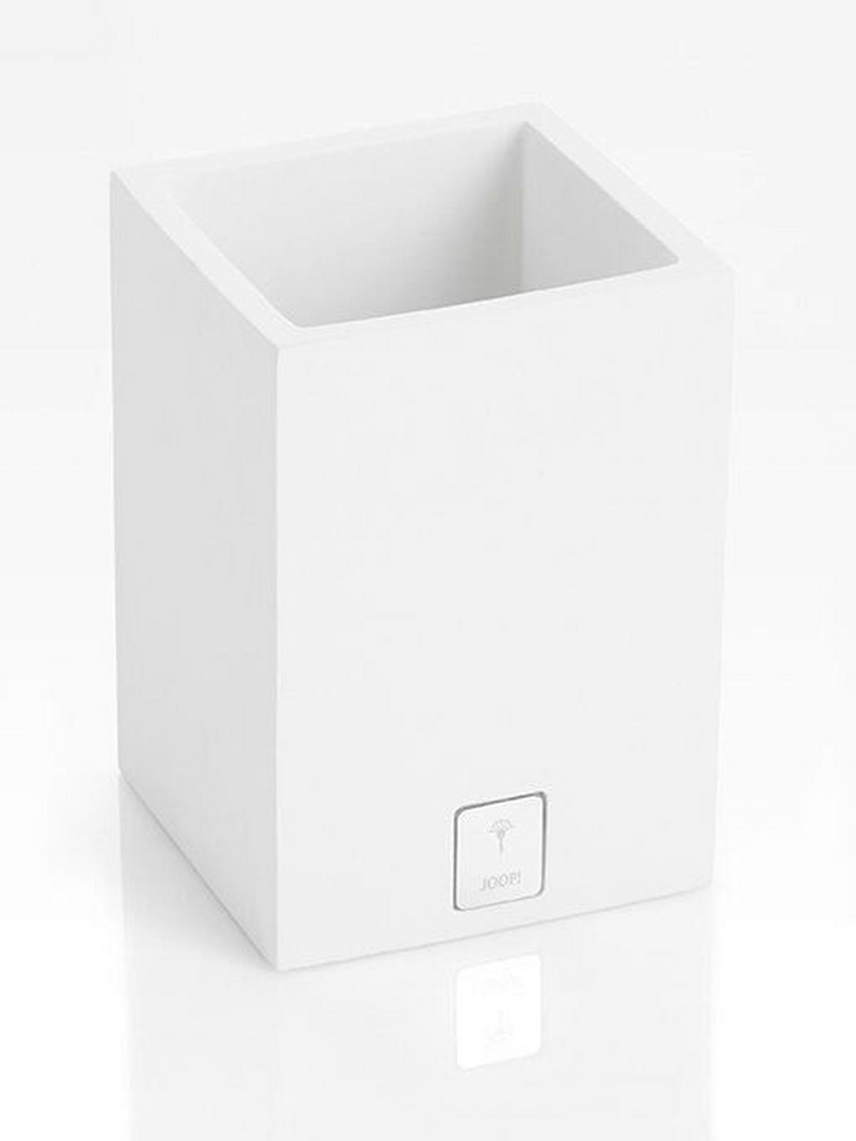 ZAHNPUTZBECHER Bathline  - Weiß, Design, Kunststoff - Joop!