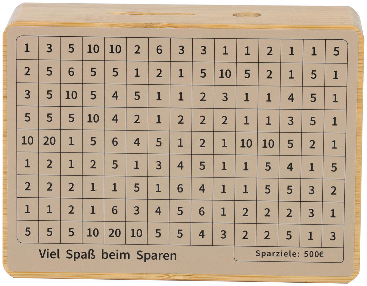 SPARDOSE - Naturfarben, Basics, Holz/Papier (14/19/5,67cm)