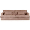 BIGSOFA in Cord Altrosa  - Schwarz/Altrosa, Romantik / Landhaus, Kunststoff/Textil (270/67/120cm) - Landscape