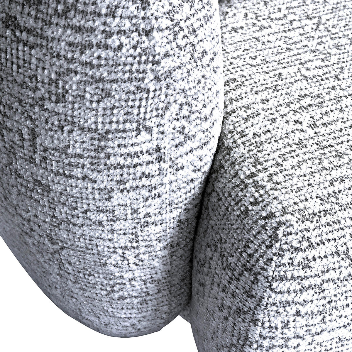 ECKSOFA Schwarz, Weiß Flachgewebe Zierkissen, Rücken echt, Sitztiefenverstellung  - Schwarz/Weiß, MODERN, Kunststoff/Textil (162/275cm) - Carryhome