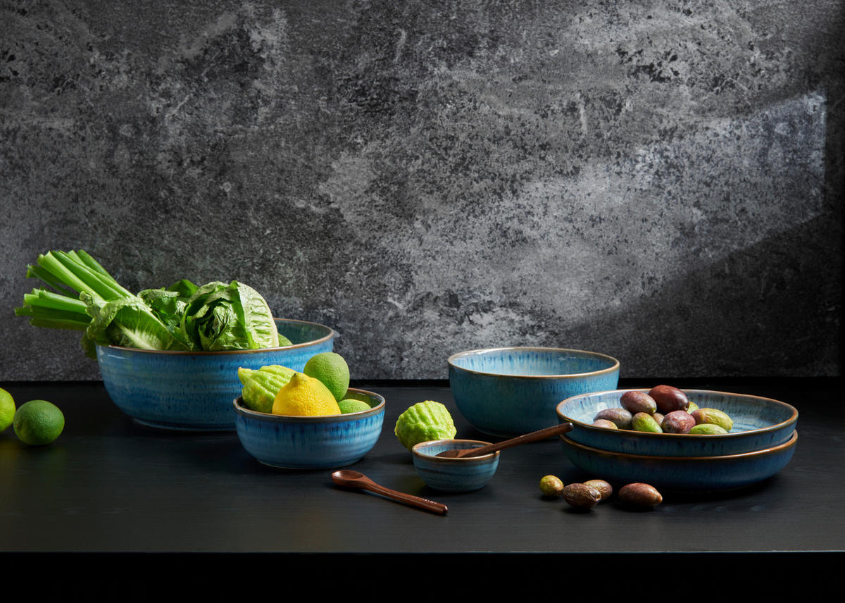 SCHALE Poke&More   - Blau, Basics, Keramik (14,5/6cm) - ASA