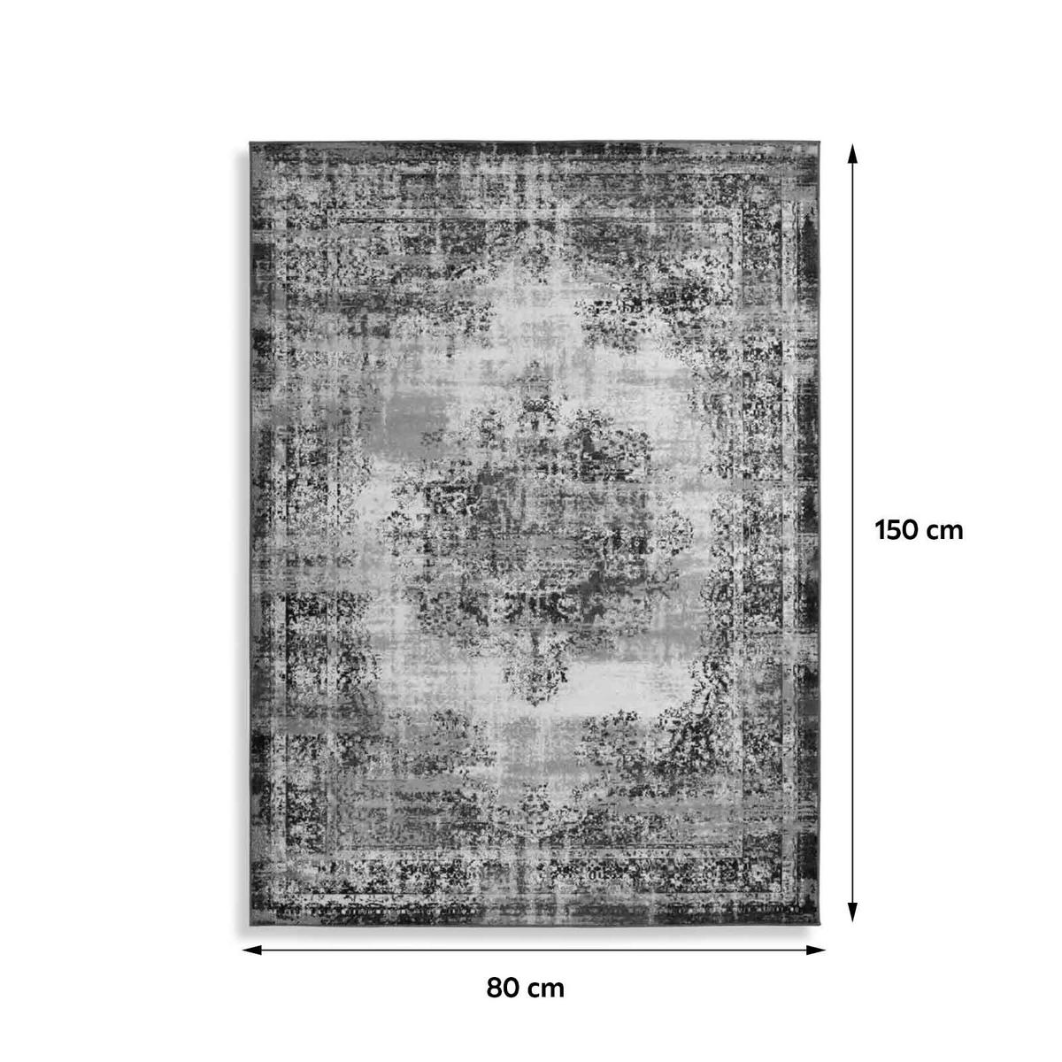 VINTAGE KOBEREC, 80/150 cm, antracitová - antracitová, Design, textil (80/150cm)