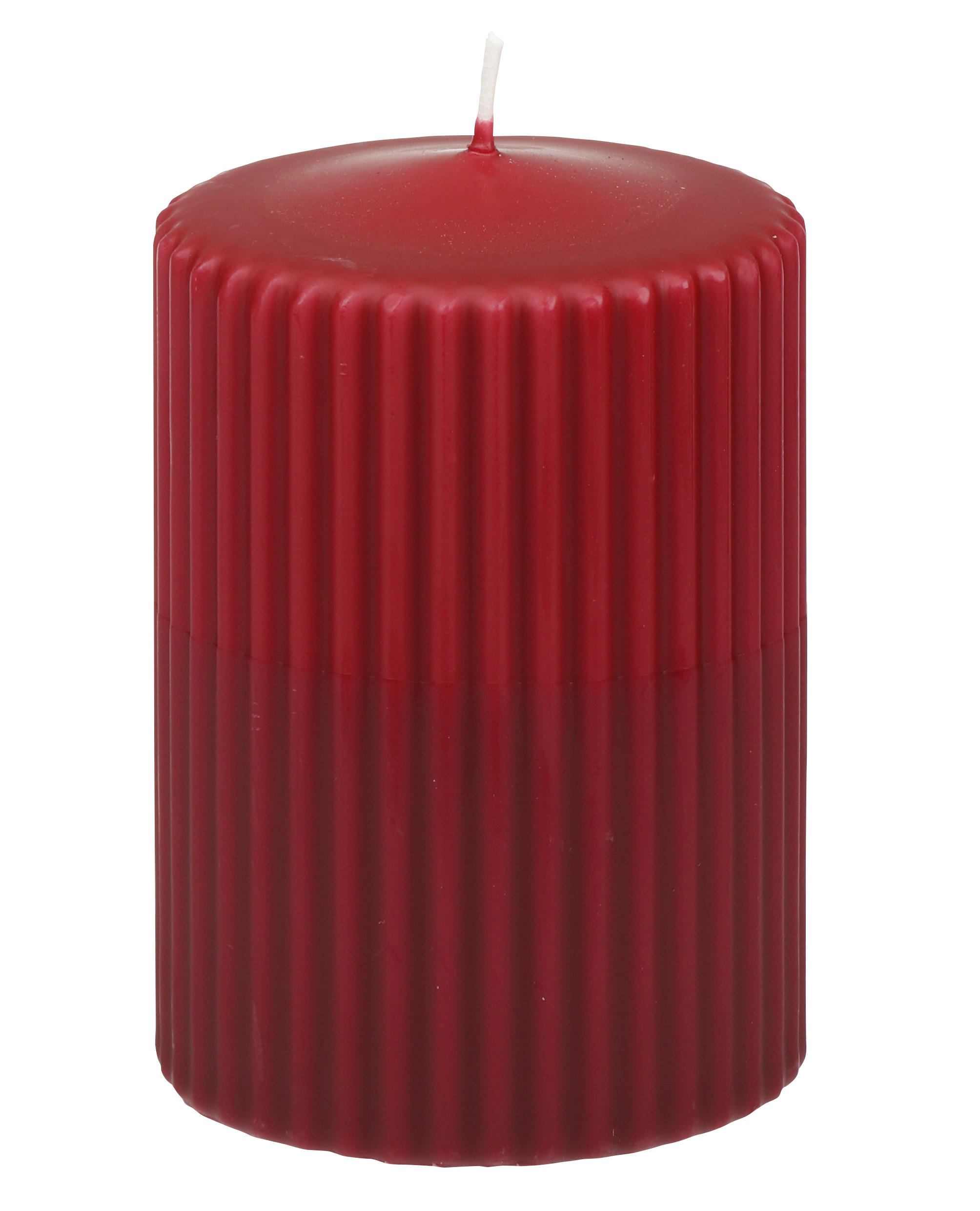 KERZE - Rot, Basics, Paraffin (10,0/6,8cm) - Steinhart