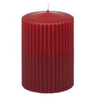 KERZE - Rot, Basics, Paraffin (10,0/6,8cm) - Steinhart