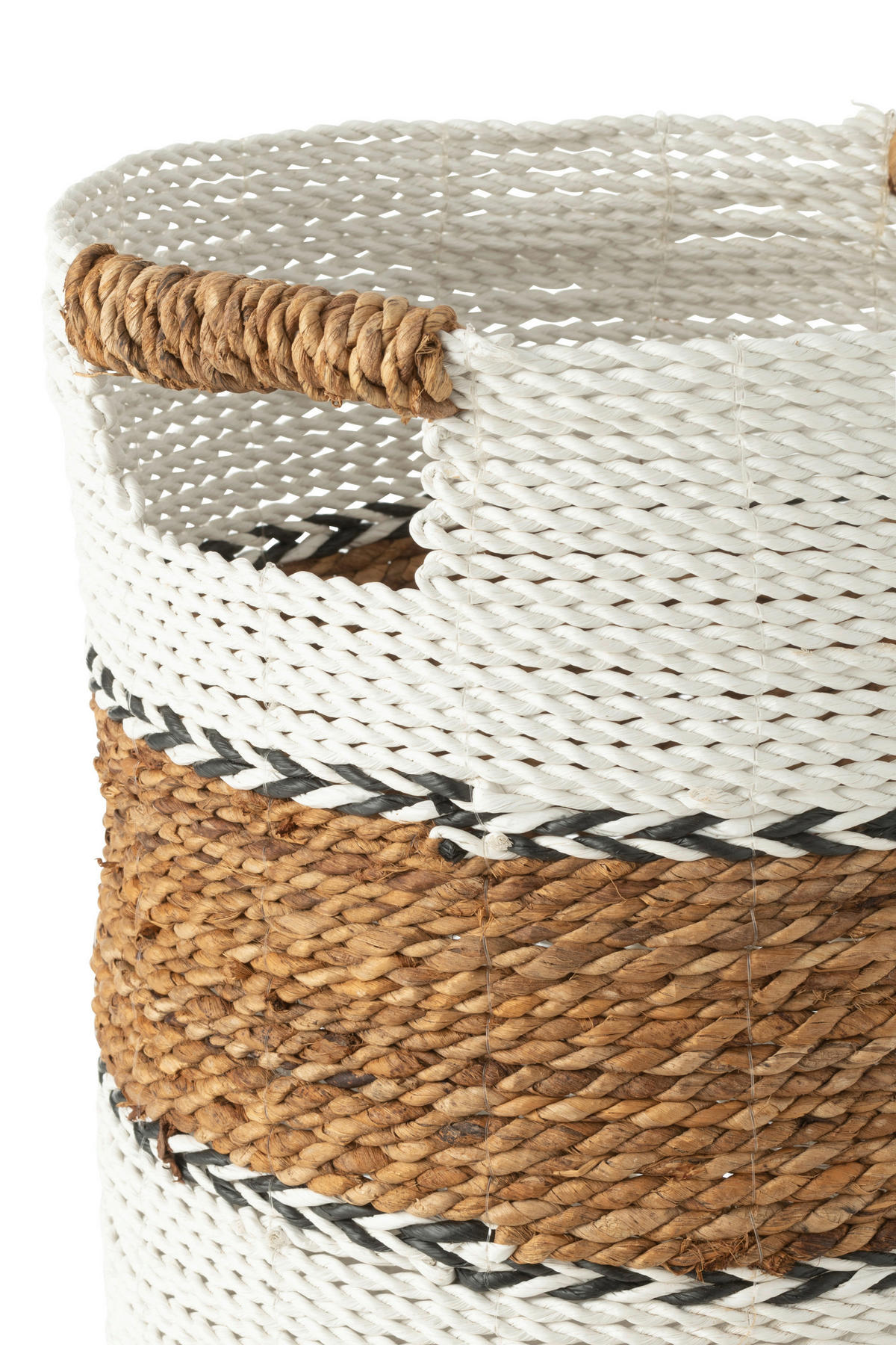 KORB - Weiss/Naturfarben, Basics, Naturmaterialien (28/28/30cm) - Ambia Home