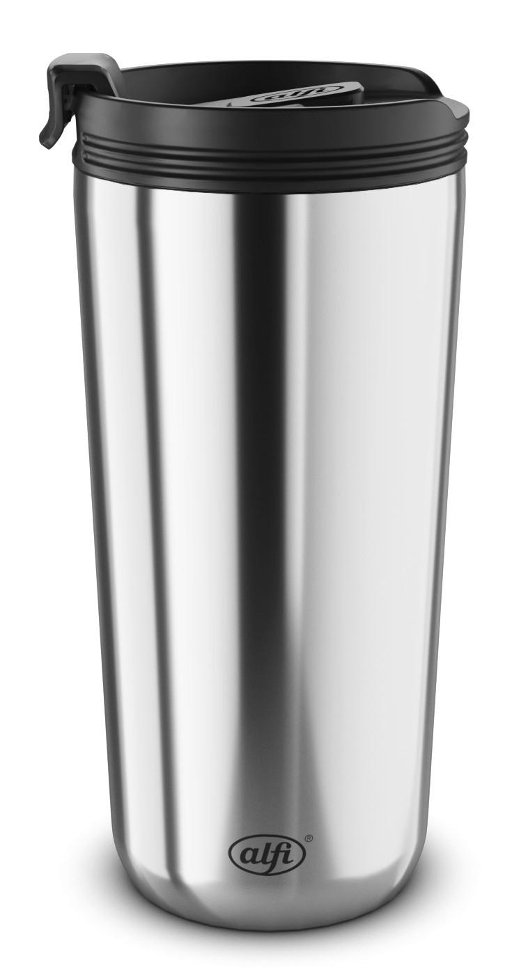 THERMOBECHER ISO COFFEE MUG 0,4 L - Edelstahlfarben, Design, Metall (0,4l) - Alfi