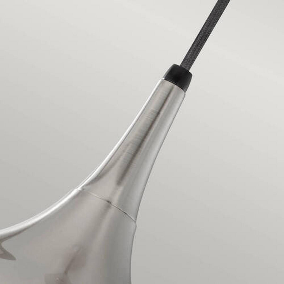 VISEČA SVETILKA  Elstead Beso      25.4/30.3 cm      E27 - barve nerjavečega jekla, Design, kovina (25.4/30.3cm) - Elstead Lighting