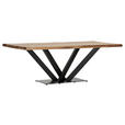 TISCHPLATTE      - Sheeshamfarben, Design, Holz (220/100/5cm) - Landscape