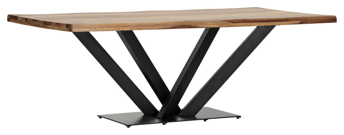 TISCHPLATTE Sheeshamfarben   - Sheeshamfarben, Design, Holz (220/100/5cm) - Landscape