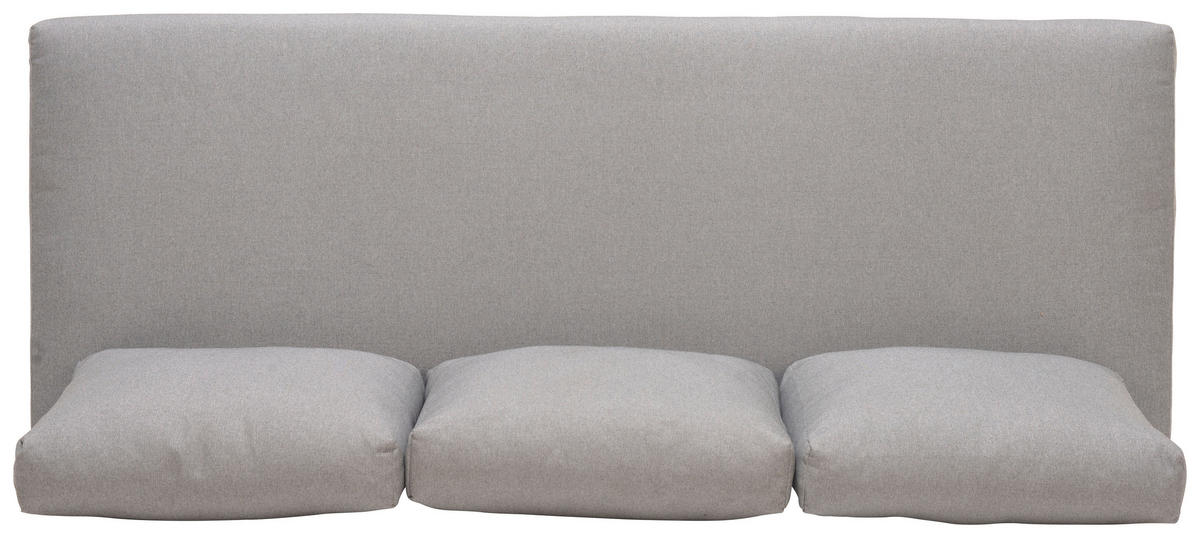 GARTENBANK 177/74,7/73,3 cm  Carbonstahl  - Hellgrau/Schwarz, Design, Textil/Metall (177/74,7/73,3cm) - Ambia Garden