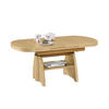 COUCHTISCH in Metall, Holzwerkstoff 125-166/71/56-75 cm  - Buchefarben, Konventionell, Holzwerkstoff/Metall (125-166/71/56-75cm) - Venda
