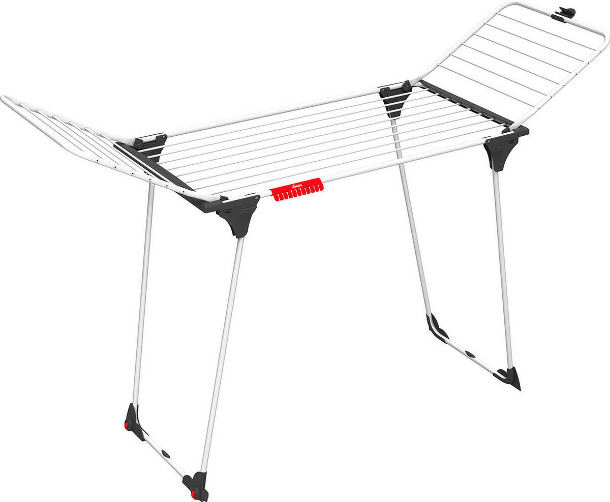 STOJACÍ SUŠÁK NA PRÁDLO - vysoce lesklá bílá, Basics, kov (7/108.5/58.5cm) - Vileda