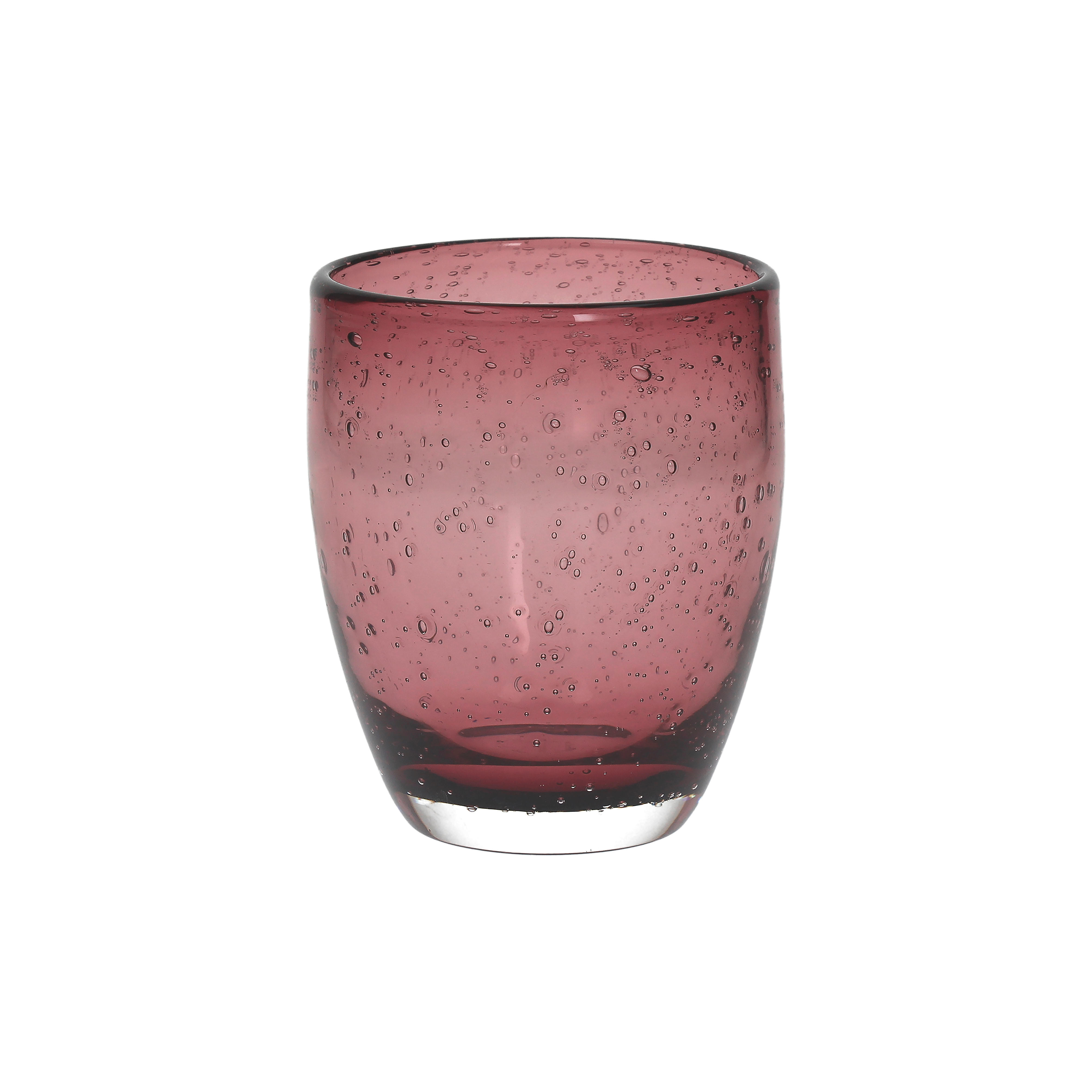 KOZAREC Bubbles  - vijolična, Basics, steklo (8,5/10cm) - Tognana