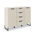 SIDEBOARD  in 120/92/42 cm  - Champagner/Dunkelgrau, Design, Holzwerkstoff/Metall (120/92/42cm) - Xora